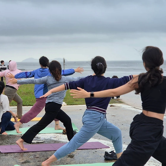Community outdoor activity with the local cooperative